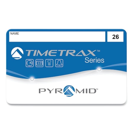 Pyramid Technologies Swipe Cards for TimeTrax Time Clocks, 25PK 41303